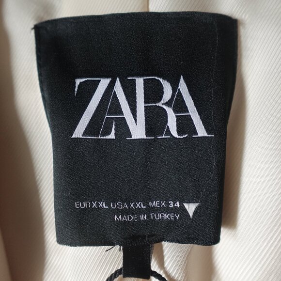 NWT Zara Cream Jacket Blazer - Picture 9 of 13